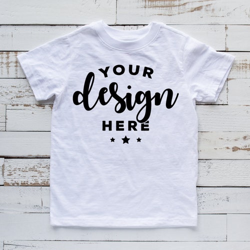 Kids Shirt Mockup White T-shirt Mock Jeans Template Mock-up on - Etsy