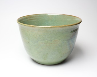 Green  stoneware bowl