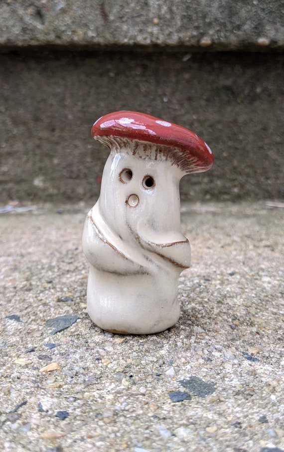 Cute Mushroom Man Figurine Etsy