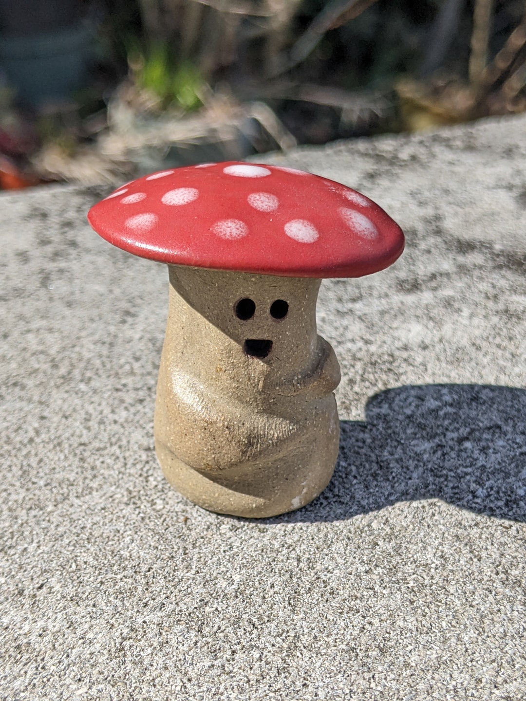 Cute Mushroom Man Figurine Etsy
