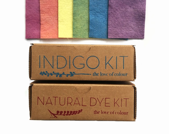 Rainbow Natural Dye Kit Bundle: Learn to Dye with Plants, DIY Tie dye