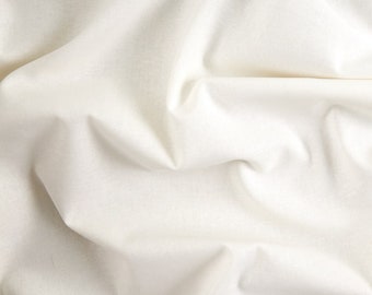 PFD White Linen Cotton Fabric: Robert Kaufman Essex - 43" Wide