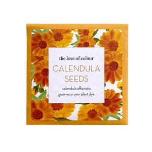 Semillas de caléndula - calendula offinicinalis - Cultiva tu propio jardín de tintes naturales