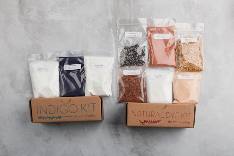 Make a Rainbow Natural Dye Kit Bundle One Indigo Kit, One Natural Dye Kit, all six colours of the rainbow. Learn how to use natural dyes image 2