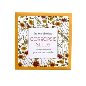 Coreopsis Seeds - coreopsis tinctoria - Grow your own natural dye garden