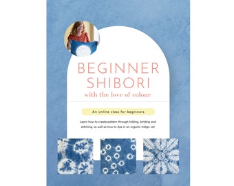 Vidéo - Teinture indigo pour débutant et shibori