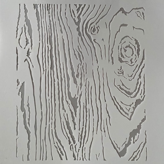 Wood Grain Stencil Etsy