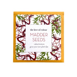 Madder Seeds (Rubia Tinctoria): Natural Red Dye Garden Seeds