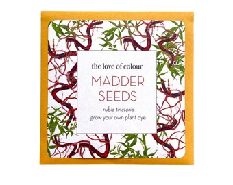 Madder Seeds - rubia tinctoria - Cultiva tu propio jardín de tintes naturales