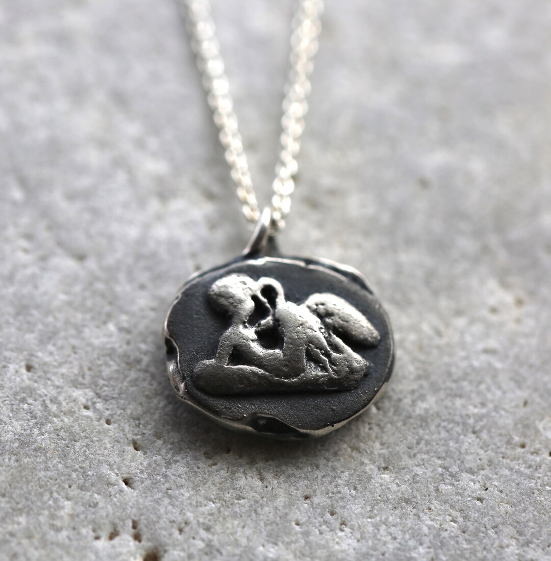Sterling Silver Leda and the Swan Ancient Coin Replica Etsy UK