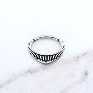 Beautiful Daith Piercing Septum Ring Tragus/Cartilage/Helix  316L Surgical Steel 16g - 7mm