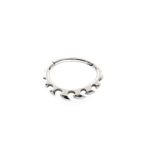Beautiful Daith Piercing Septum Ring Tragus/Cartilage/Helix  316L Surgical Steel 16g - 7mm