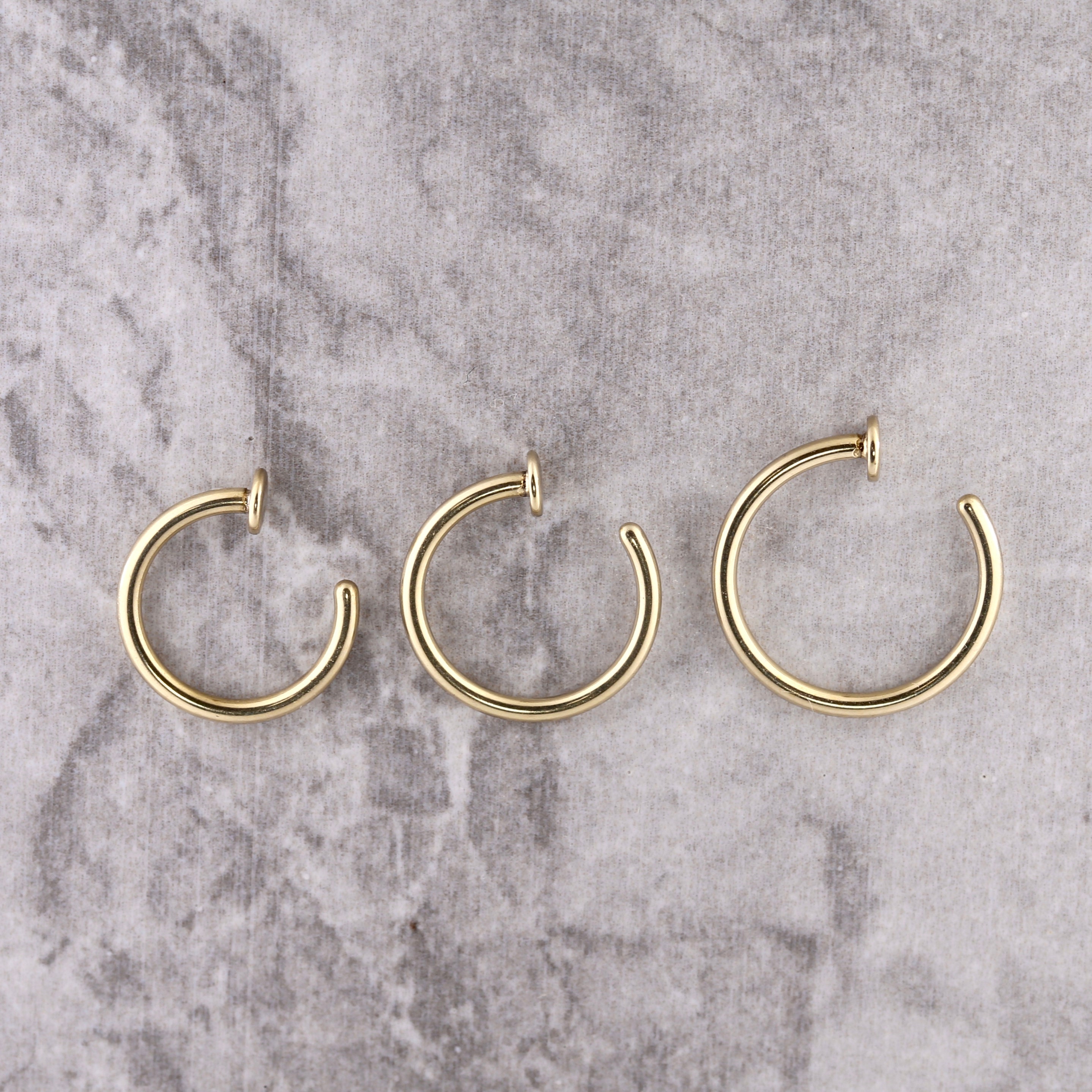 Gold Nose Ring Nose Hoop Nose Nostril Piercing Jewelry With Stopper 1…