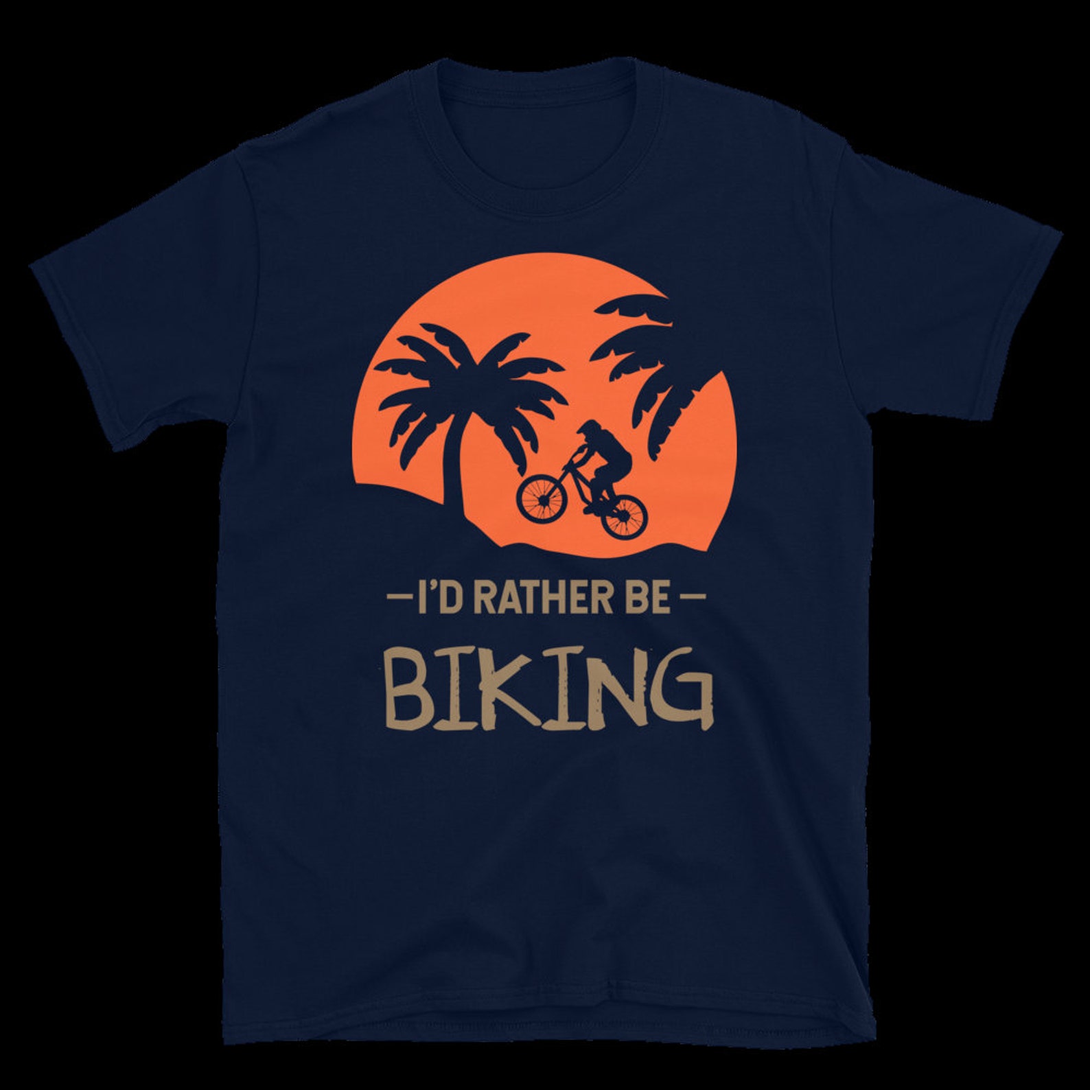 I'd Rather Be Biking Short-Sleeve Unisex T-Shirt | Etsy
