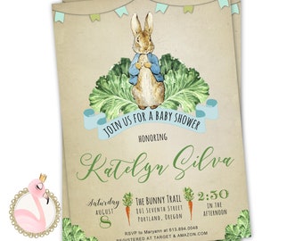 fabric Peter Rabbit baby shower decoration D152 Shabby Chic Peter Rabbit cake topper