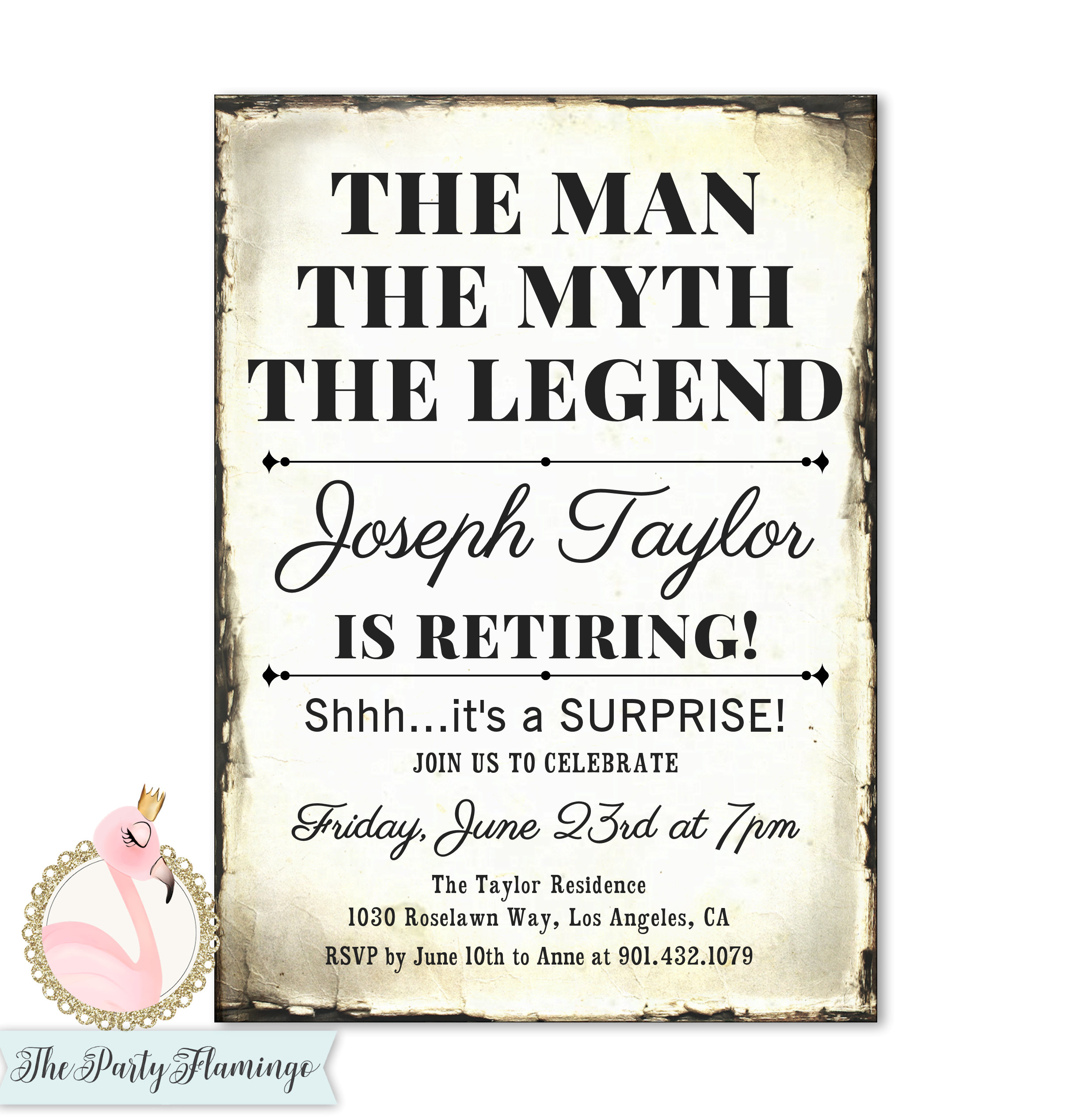Surprise Retirment Party Invitations Retirement Party Invites - Etsy Surprise Retirment Party Invitations Retirement Party Invites - Etsy