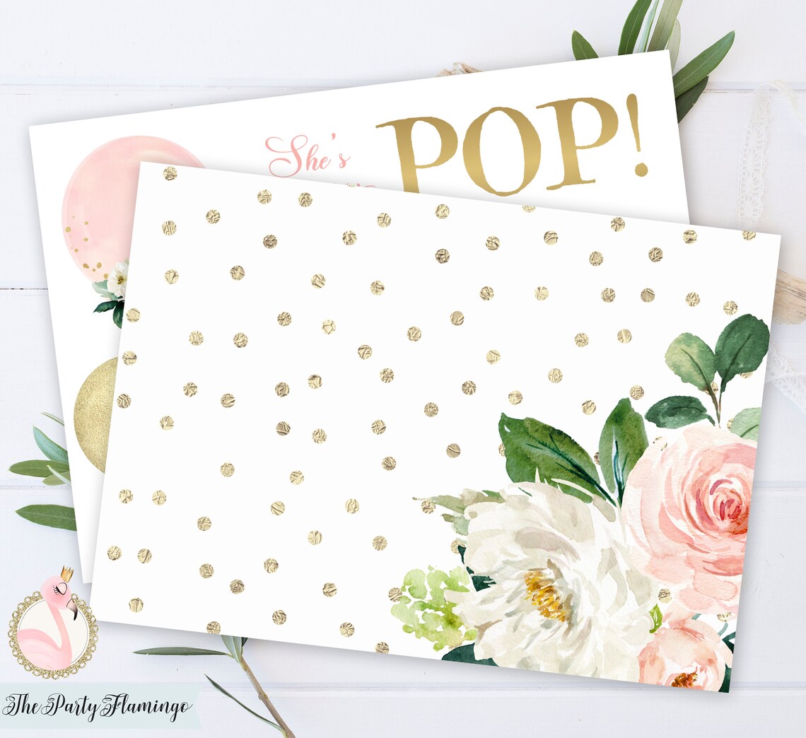 Ready to Pop Invitation Balloon Baby Shower Invitations Etsy
