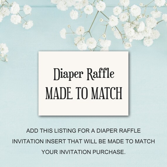 diaper raffle invitation