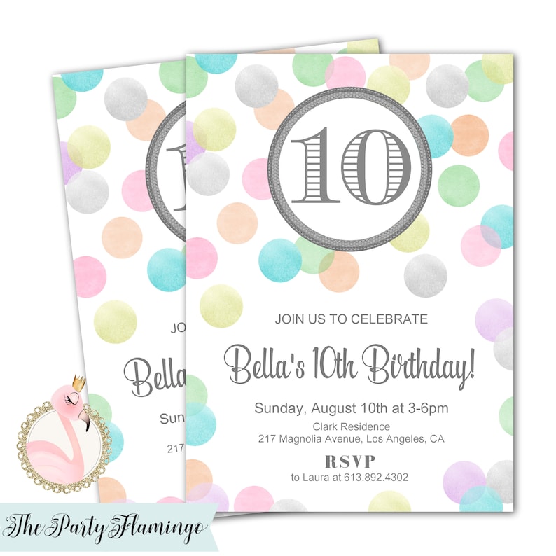 10. Geburtstag Einladung Mädchen Tween Geburtstag lädt 11.  Etsy