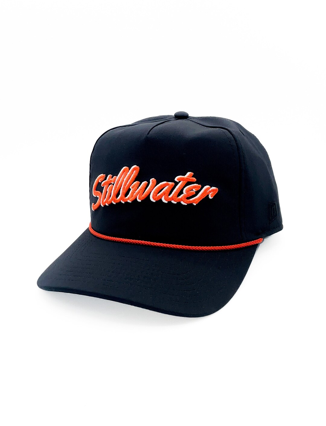 Black stillwater, Ok Rope Hat 3D Embroidery College Football Oklahoma
