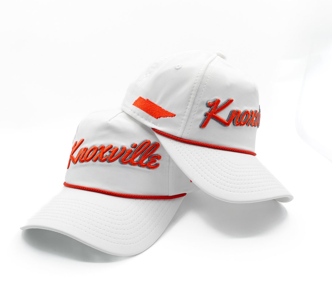 Kids Size White knoxville, Tn Rope Hat 3D Embroidery College Football