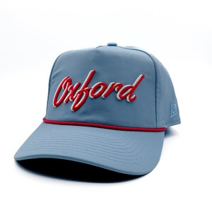 Powder Blue "Oxford, MS" Rope Hat | 3D embroidery | College Football | Rope Golf Cap | Ol Miss. Saturdays | Gameday