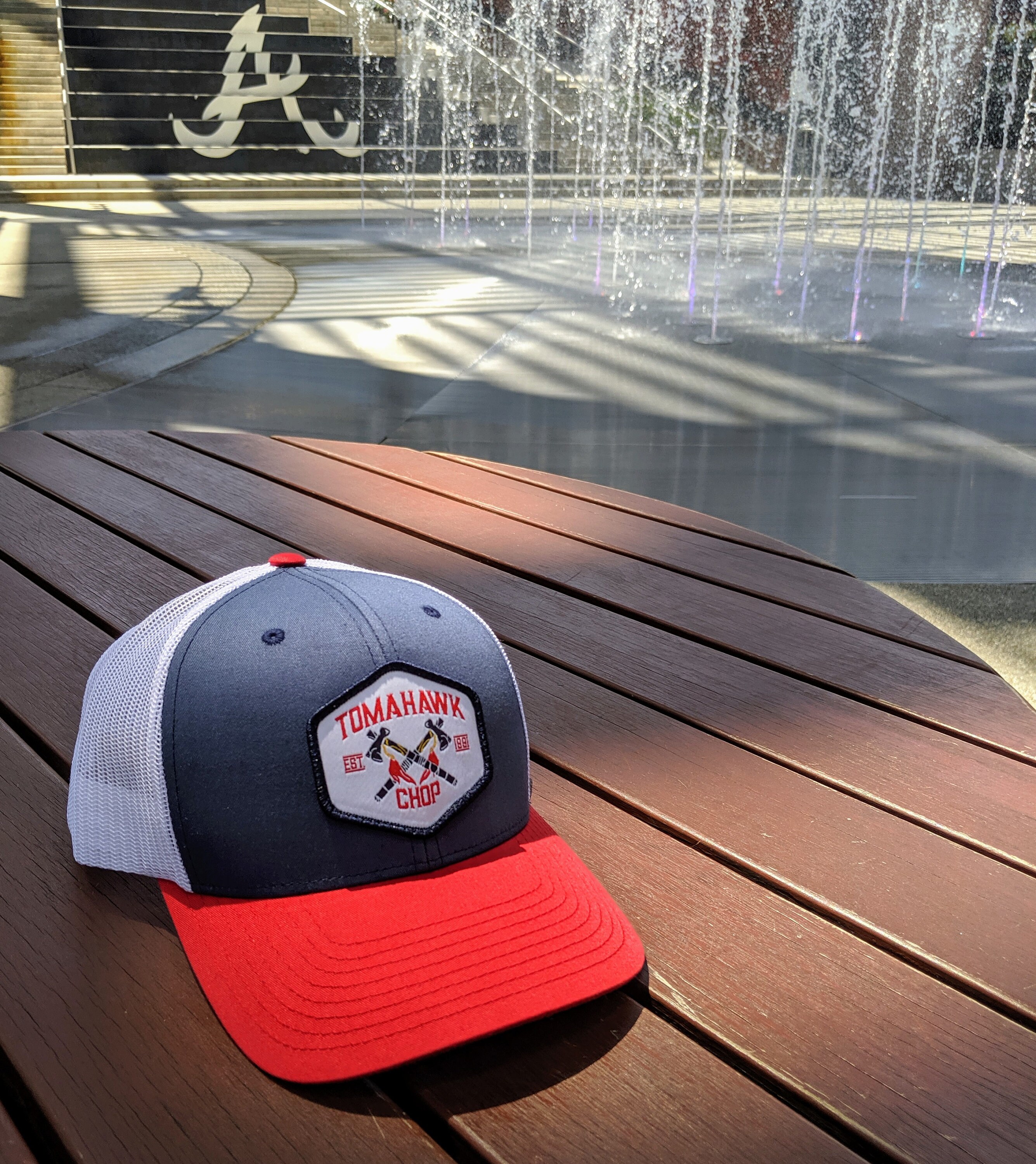 Red White \u0026 Blue Atlanta Tomahawk Chop 