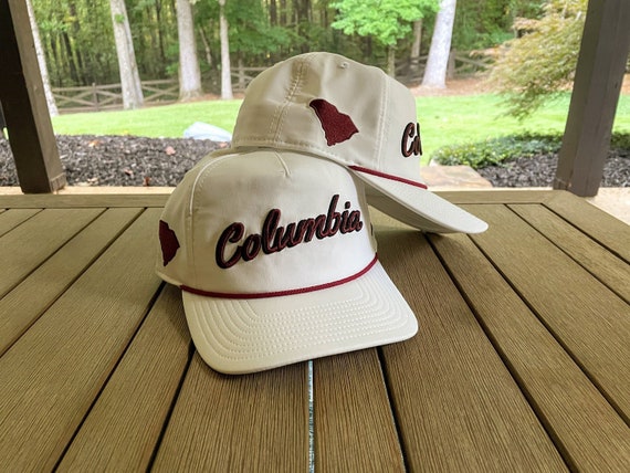 White columbia, Sc Rope Hat 3D Embroidery College Football