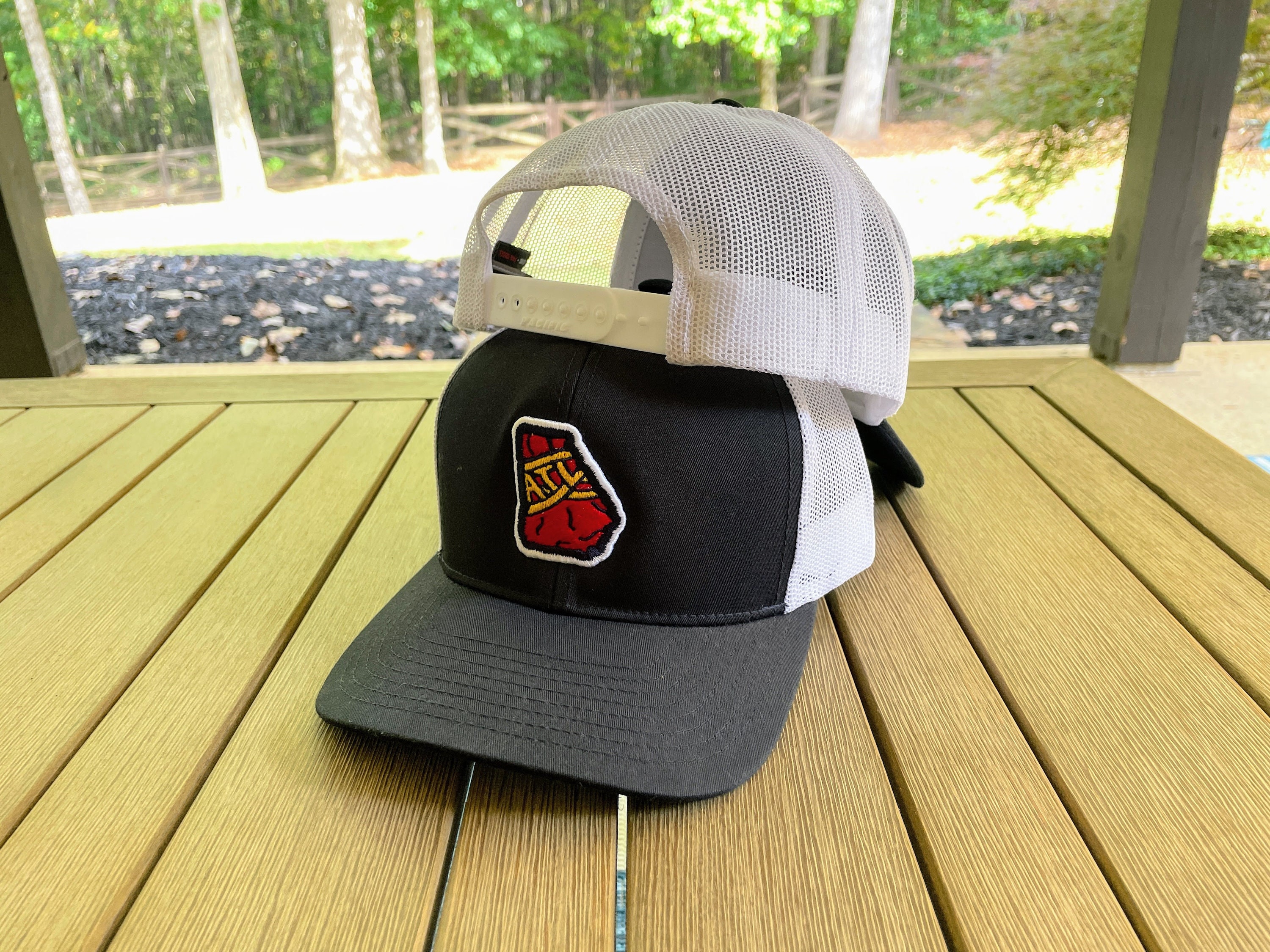 Navy & White ATL Georgia Tomahawk Hat | Baseball Trucker Hat | Tomahawk  Chop | Braves Hat | Patch Hat | Atlanta | Golf | Father's Day