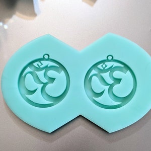 Ohm Silicone Earring Mold / Resin Mold / Pendant Mold / Keychain Mold