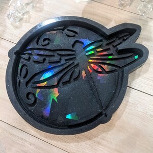 Holo Dragonfly Sun Catcher Silicone Mold / Coaster Mold / Resin Mold / Chocolate Mold / Candy Mold