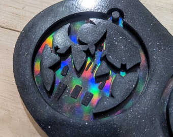 Holographic Haunted House Silicone Earring Mold / Resin Mold