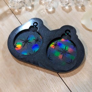 Holo Christmas Ornaments Earrings Silicone Mold / Resin Mold / Pendant Mold / Key Chain Mold / Christmas Mold