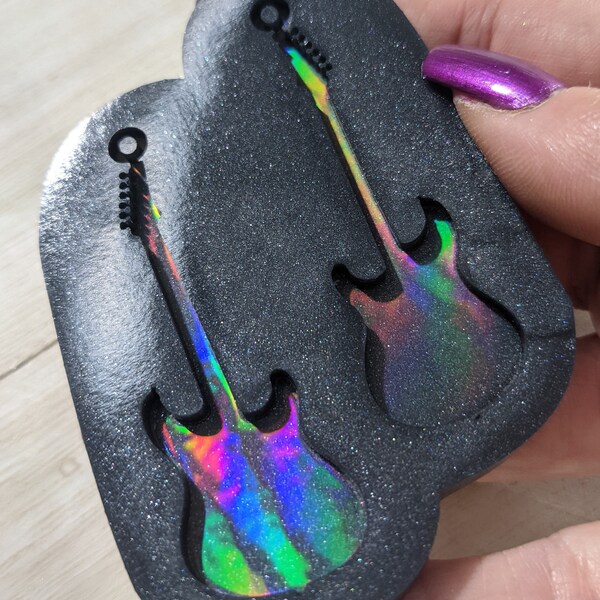 Guitar Silicone Mold Etsy