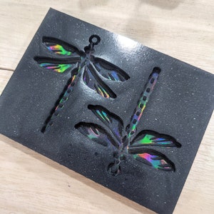 Holographic Dragonfly Silicone Earring Mold / Resin Mold