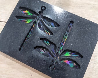 Holographic Dragonfly Silicone Earring Mold / Resin Mold