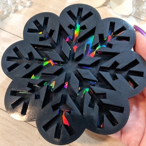 Holo Snowflake Silicone Mold / Coaster Mold / Resin Mold / Read Description