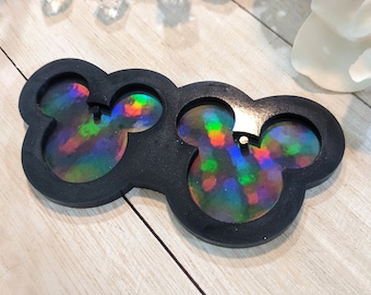 Holo Mickey Silicone Earring Mold / Pendant Mold / Key Chain / Resin Mold