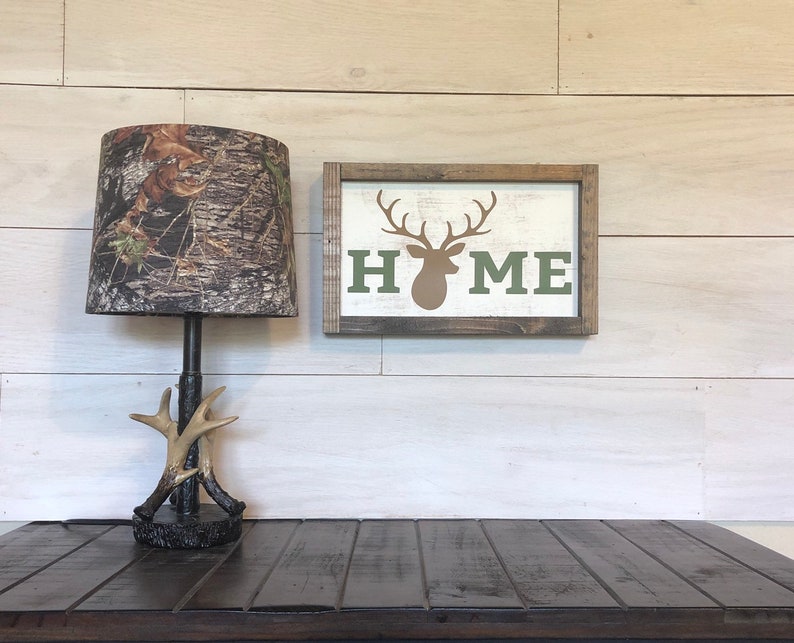Hunting Wood Sign Cabin Sign Hunt Wooden Deer Sign Gift For Hunter Cabin In The Woods Hunting Gift Hunting Decor Antler Sign