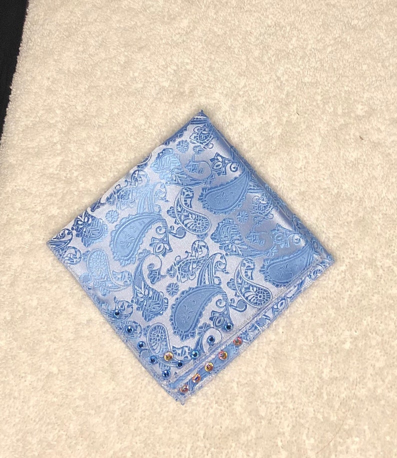 Rhinestoned Pocket Squares