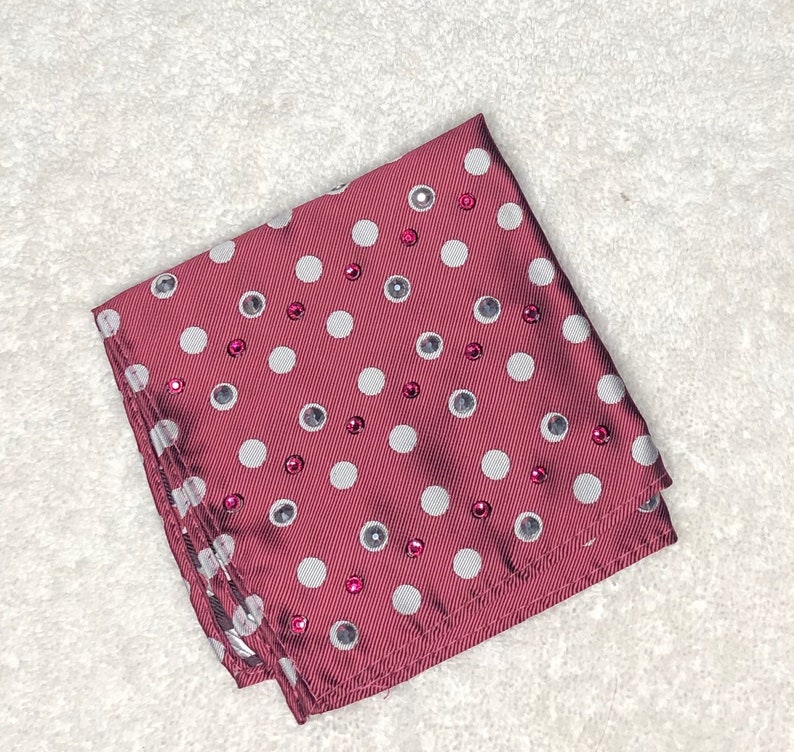 Rhinestoned Pocket Squares