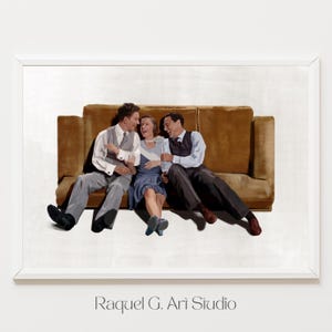 Cantando bajo la lluvia｜Póster｜Buenos días｜Arte de pared｜Descarga digital｜Escena de película