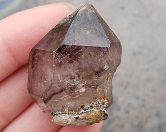 Beautiful Smoky Amethyst Crystal Point from Zimbabwe