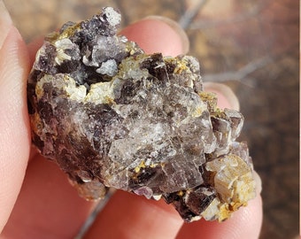 Erongo Mountains Purple Fluorite Crystal with Mica