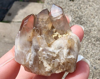 Beautiful Natural Pale Citrine Cluster from Lwena, Congo