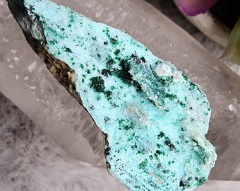 Druzy Chrysocolla with Malachite from Congo