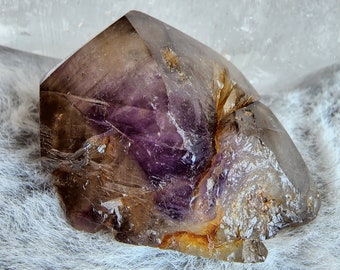 Polished Smoky Amethyst Specimen from Chiredzi, Zimbabwe