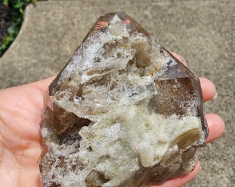 Beautiful Lodolite included Quartz Crystal from Brazil