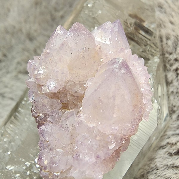 Pale Amethyst Spirit Quartz Crystal Specimen from South Africa