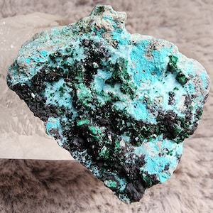 Druzy Chrysocolla with Malachite from Congo